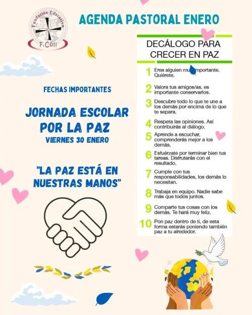 AGENDA -PASTORAL-ENERO